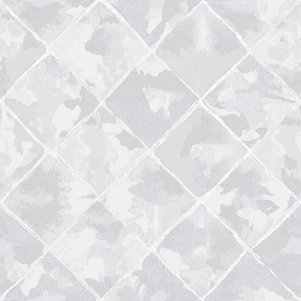 Papel De Parede Colorkey - Col1001 Geométrico Cinza.