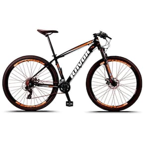 Bicicleta Aro 29 Alumínio Shimano Suspensão 24 Marchas Freio A Disco Laranja Tamanho 19"