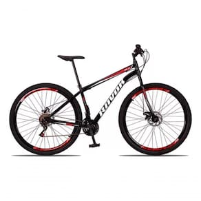Bicicleta Aro 29 Bike Aço 21 Marchas Velocidades Freio A Disco Cor:vermelho