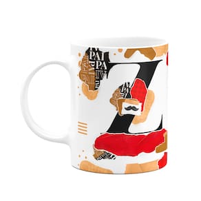 Caneca do Pai - Inicial do nome letra Z - Bg-Red