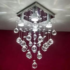 Lustre para sala, quarto, cozinha, corredor em Cristal k9 Base 20x20