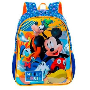 Mochila Infantil Escolar de Costas Turma Mickey Mouse