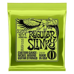 Cordas de guitarra elétrica Ernie Ball Regular Slinky 10-46