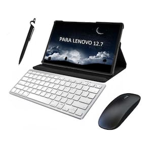 Capa Com Teclado E Mouse Bluetooth Para Tablet Lenovo P12