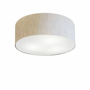 Plafon Para Sala de TV Cilíndrico TV-3005 Cúpula Cor Linho Bege