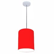 Lustre Luminária Pendente Vivare Free Lux PE-4102BR Cúpula em Tecido 13x30cm