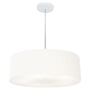 Lustre Pendente Cilíndrico Vivare Md-4217 Cúpula em Tecido 50x15cm - Bivolt