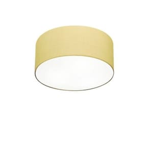 Plafon Para Quarto Cilíndrico SQ-3010 Cúpula Cor Algodão Crú