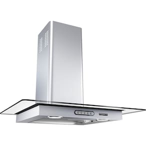 Coifa de Parede Vidro Reto Slim Inox 4 e 6 Bocas 90cm - Fogatti