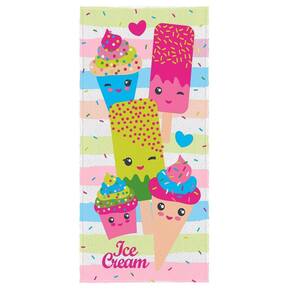Toalha De Banho Infantil Felpuda Estampada 60Cm X 1,10M Doce
