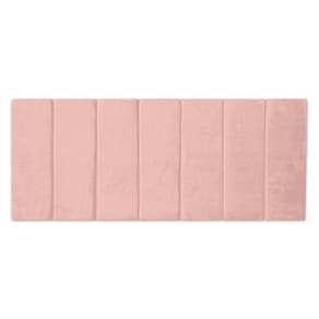 Cabeceira Cama Box Casal 1,40M Estofada Modulada - Rosa