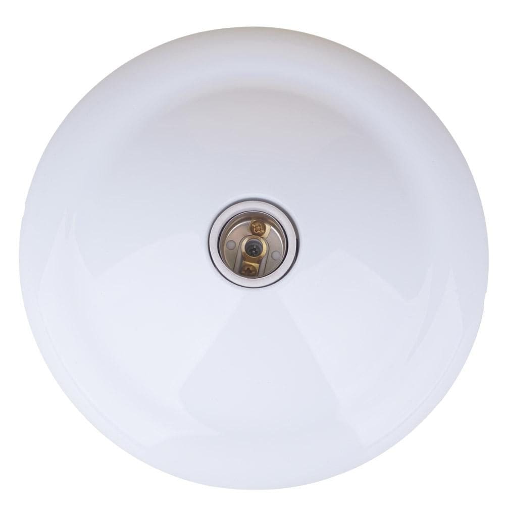 Plafon Redondo Decorado 100W Ilumi 18095 Branco