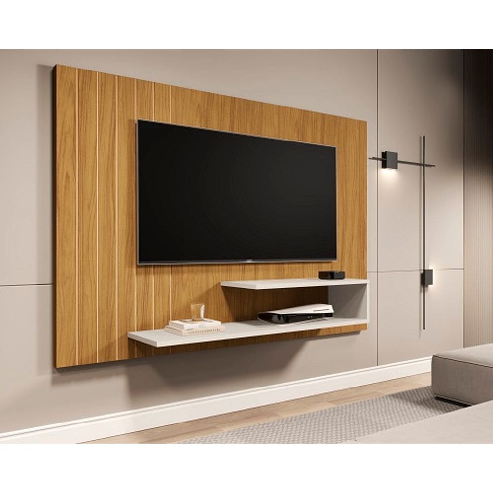 Painel Veneza Nature/Off White - VJ Móveis