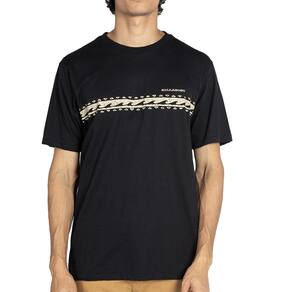 Camiseta Billabong Wave Stripe WT25 Masculina Preto