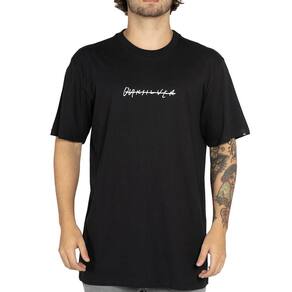 Camiseta Quiksilver Rushed Logo DNA WT25 Masculina Preto