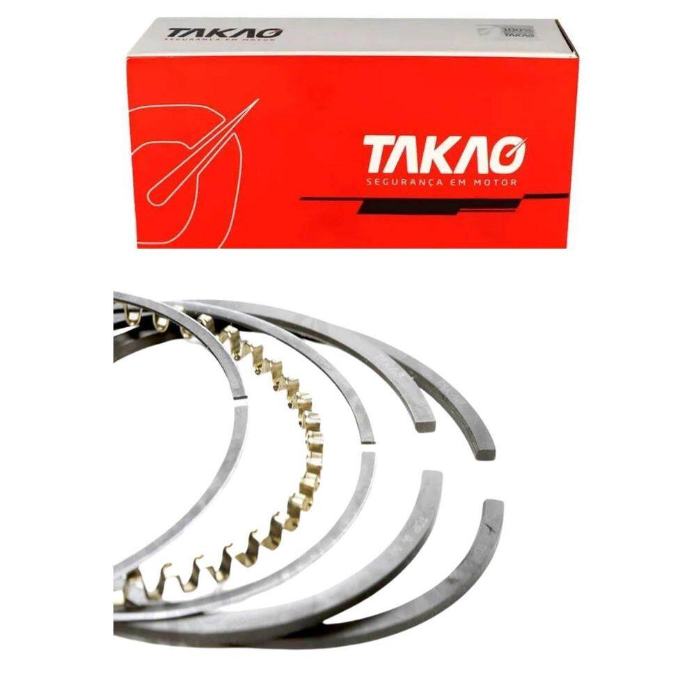 Anel Para Pistão (Jg) Yale 2.5 8V / Hyster 2.5 8V / Clark 2.5 8V / Hyster 3.0 8V / Clark 3.0 8V / Komatsu 2.7 8V / Daewoo 2.7 8V - Takao Asgm25150