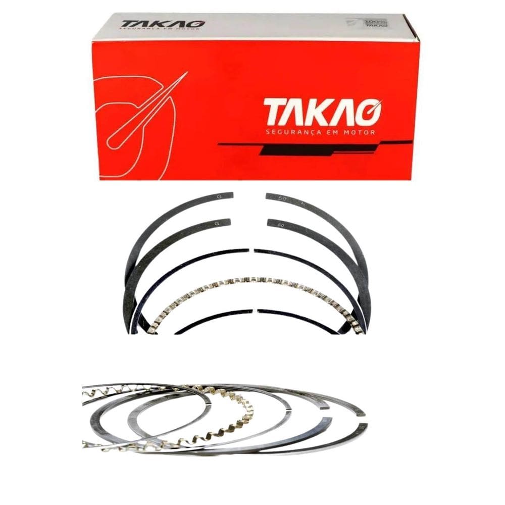 Anel Para Pistão (Jg) Lancer 1.8 8V 1990 A 1994 / Eclipse 1.8 8V 1990 A 1994 - Takao Asmi18A100