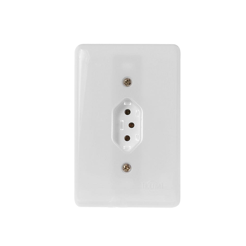 Tomada Stylus Ilumi 20A Branca 2 Pólos NBR