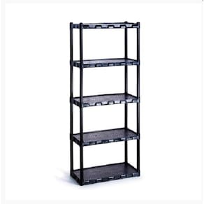 Estante Modular Agraplast Preta 5 Prateleiras 175x68x36cm