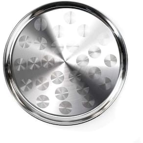 Travessa /Bandeja Redonda 2.5x33cm Aço Inoxidável N240195-1-Quanhe