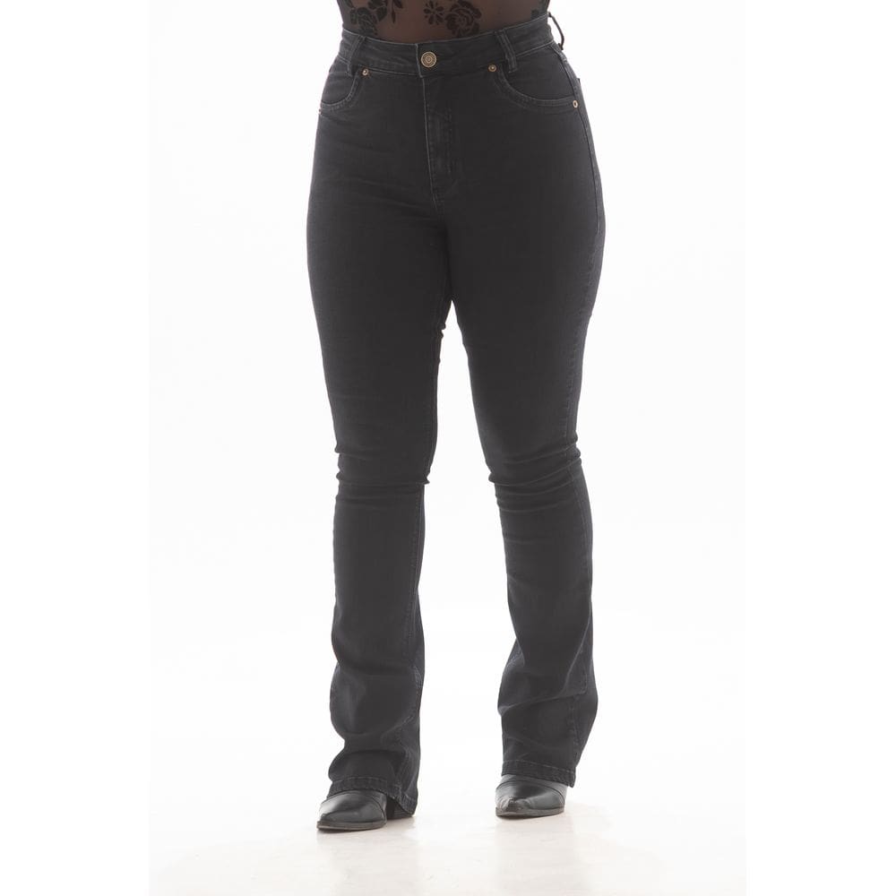 Calça Jeans Feminina Arauto Bootcut Black
