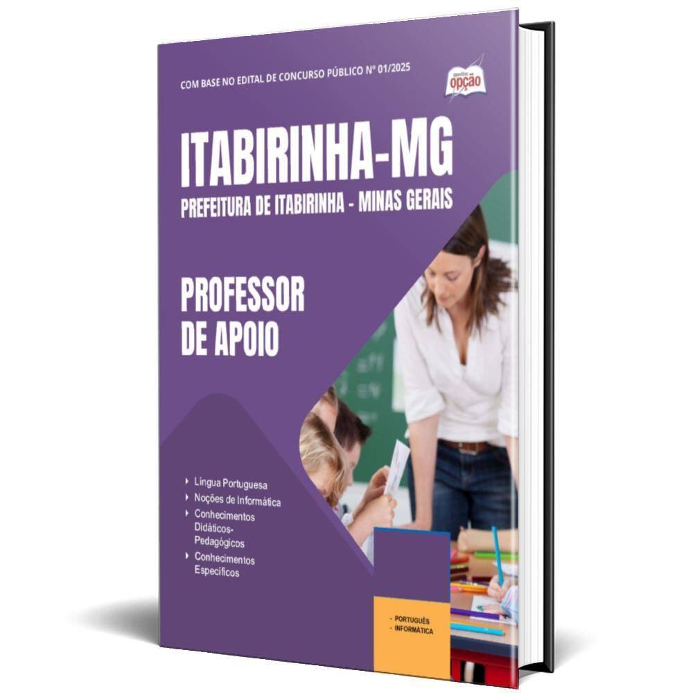 Apostila Prefeitura De Itabirinha Mg 2025 - Professor Apoio