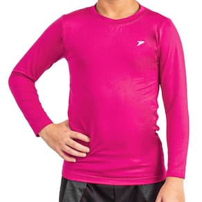 Camisa Poker Fator de Proteção UV 50+ Infantil - Rosa