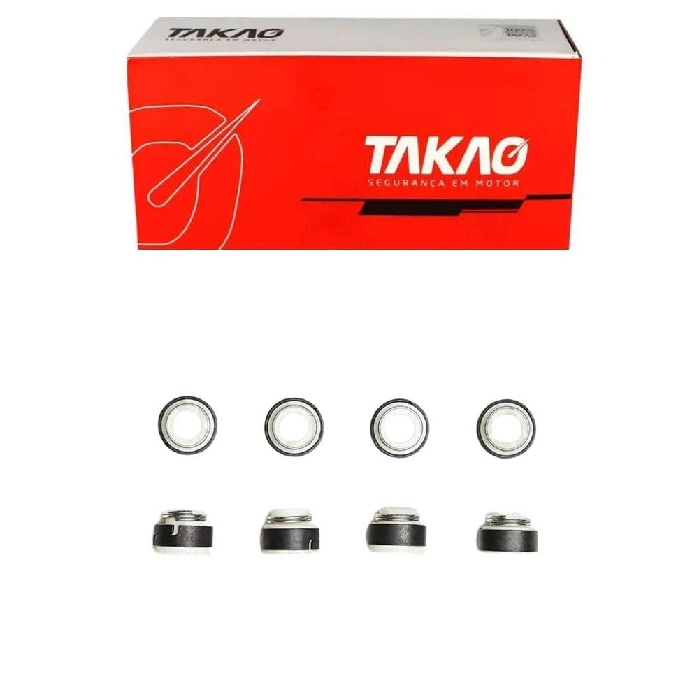 Retentor De Valvulas Twingo 1.2 8V 1994 A 1998 / R19 1.6 8V 1994 A 1998 / Clio 1.6 8V 1994 A 1998 / Express 1.6 8V 1998 A 2000 - Takao Rvre12