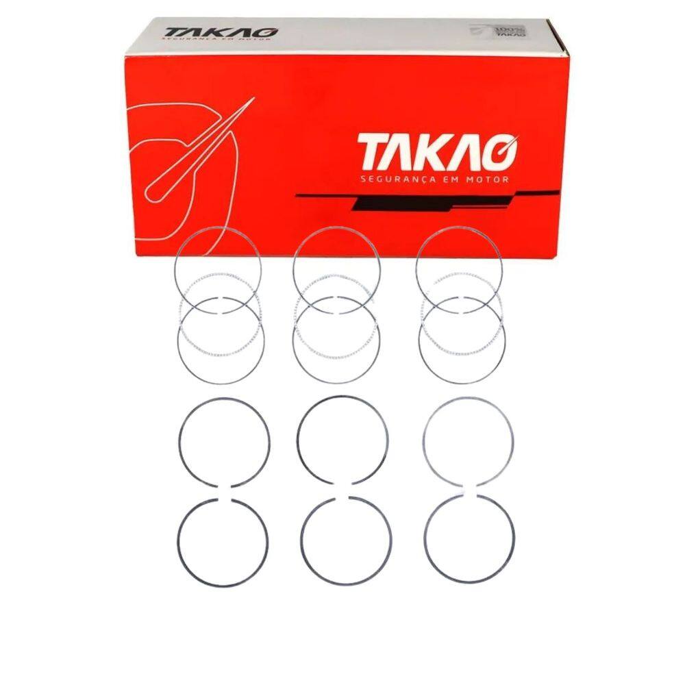 Anel Para Pistão (Jg) Fiesta New 1.0 12V 2016 A 2019 / Ka Novo 1.0 12V 2014 A 2021 - Takao Asfo10F050