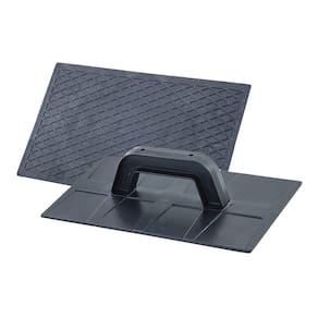 Desempenadeira Thompson Plastica Corrugada Preto 18cmX30cm - Embalagem com 6 Unidades