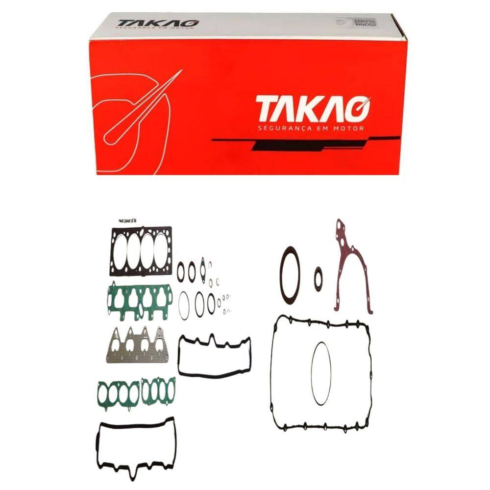 Junta Completa C/ Retentores (Jg) Wagon 1.6 16V 1997 A 2006 / Corsa 1.6 16V 1997 A 2006 / Tigra 1.6 16V 1997 A 1999 - Takao Jcrgm16B