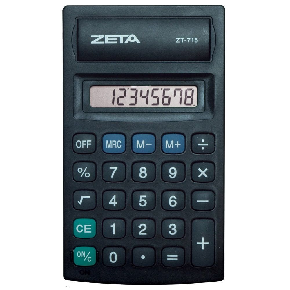 Calculadora Pessoal Zeta ZT715 8 Dígitos