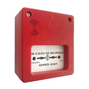 Acionador Manual c/ Sirene Segurimax - Alarme Incêndio