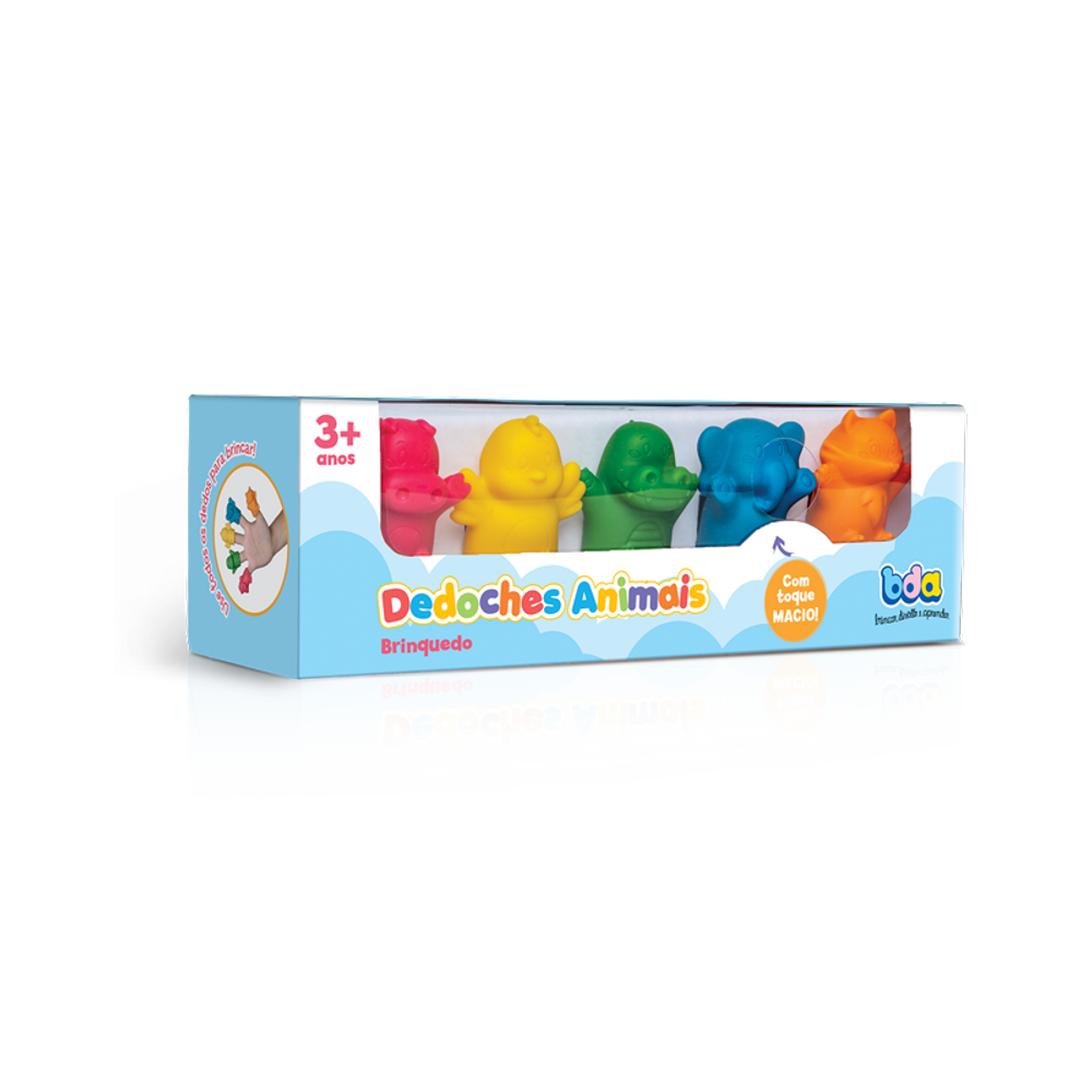 Dedoche Animais em Borracha