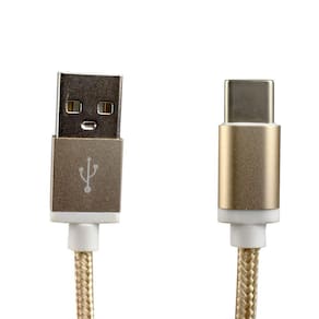 Cabo Usb Evus Fast Charge Type C 1M - C-055 Dourado