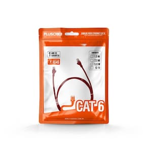Cabo Rede Cat6 1.5M Vermelho Pc-Eth6U15Rd Patch Cord