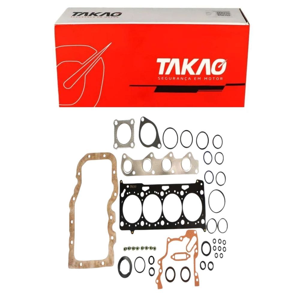 Junta Completa S/ Retentor Traseiro (Jg) A3 1.6 8V 2002 A 2011 / Polo 1.6 8V 2001 A 2014 / Golf 1.6 8V 2001 A 2014 - Takao Jcrvw16C