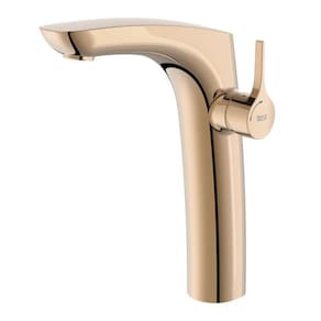 Kit com 3 Monocomando para Lavatório de Mesa Bica Alta Insígnia Rosé Gold