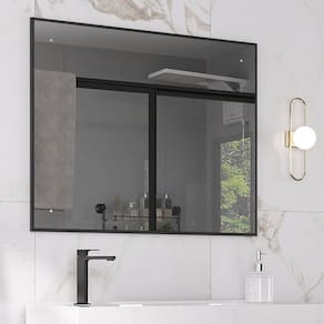 Espelheira para Banheiro Quadrada New Carbono
