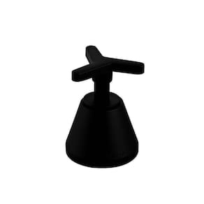 Acabamento para Registro de Metal Tríade Preto Matte