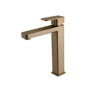 Torneira Monocomando Bancada Axiom Slim Dourado Matte