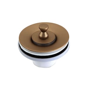 Valvula de Escoamento para Lavatório com Tampa Dourado Matte