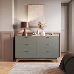 Cômoda para Quarto 6 Gavetas 100% Mdf Alice Verti/Freijó