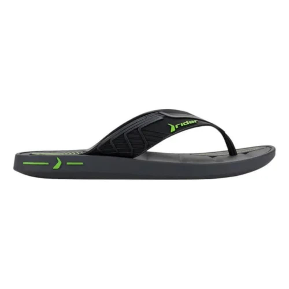 Chinelo Rider de Dedo Confortavel Sprint Masculino Preto e Verde