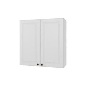 Armário Aéreo 2 Portas 80cm Firenze Branco Indekes
