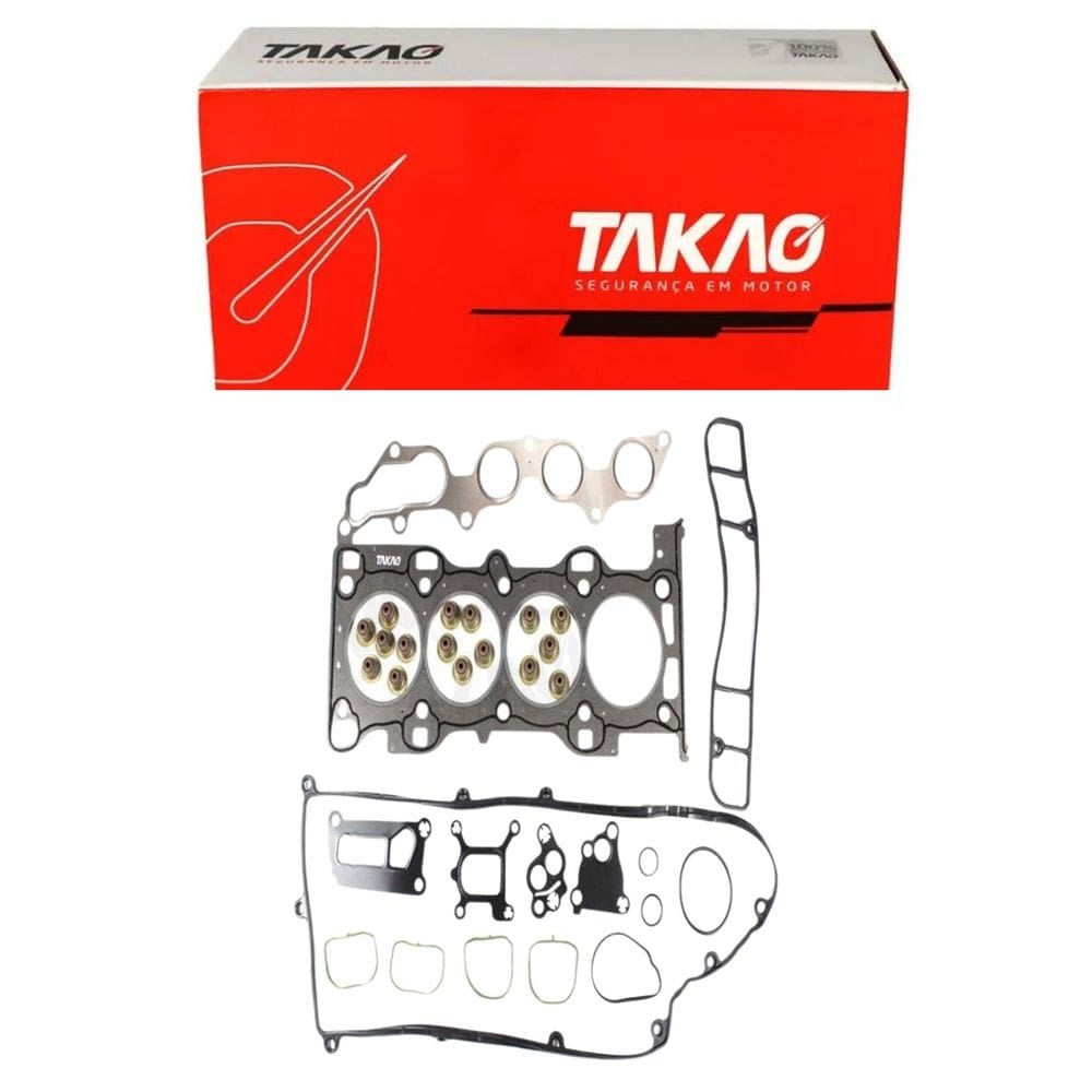Junta Completa S/ Retentor Traseiro (Jg) Mondeo 2.0 16V 2001 A 2006 / Ranger 2.3 16V 2001 A 2012 - Takao Jcrfo23Bf