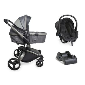 Carrinho Galzerano Vulkan Silver Com Bebe Conforto E Base