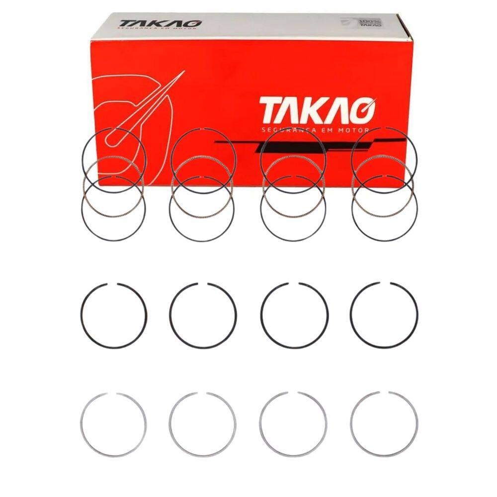 Anel Para Pistão (Jg) C3 1.5 8V 2013 A 2016 / 208 1.5 8V 2013 A 2016 - Takao Aspg15Astd