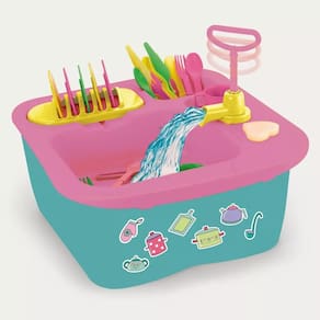 Acqua Brink Pia Brinquedo Sai Água De Verdade Com Acessórios Homeplay