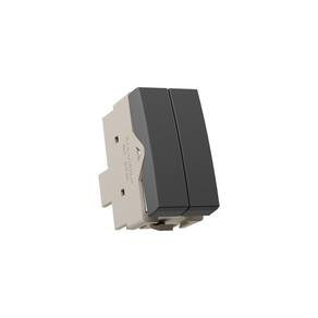 Módulo Interruptor Duplo Simples Margirius Sleek Colors 10A
